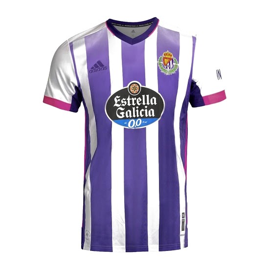 Tailandia Camiseta Real Valladolid 1ª 2020 2021 Blanco Purpura